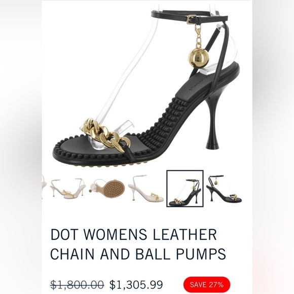 Bottega Veneta
Black and Gold ball High-Heeled Sandal - Picture 13 of 15